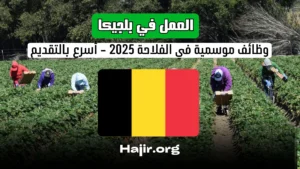 فرص العمل في بلجيكا في الفلاحة 2025: وظائف موسمية - أسرع بالتقديم